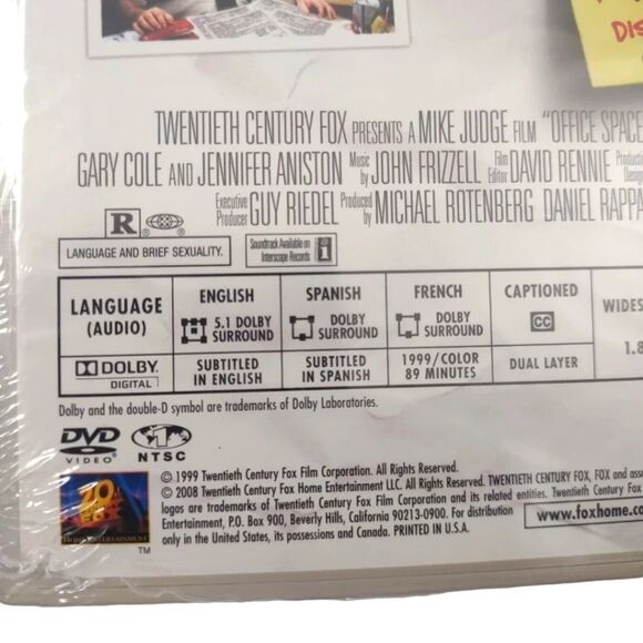 Office Space Two Disc DVD Special Edition Digital Copy and DVD Set New Sealed - Picture 4 of 11